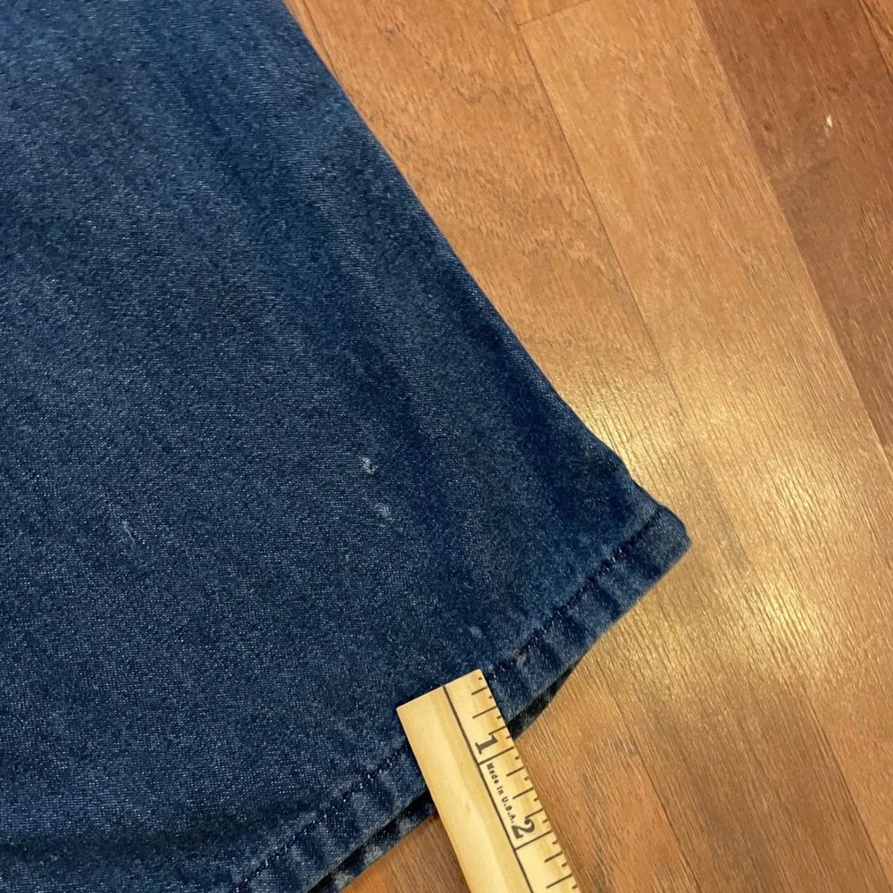 Vintage Roebucks Carpenter Jeans Mens 42x30 Dark Wash Denim Workwear Pants